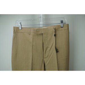 Corneliani Master Khaki Brown Wool Blend Dress Pants Sz 46 NEW
